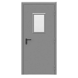 Дверь противопожарная с окном EI45 1,2 мм (однопольная)