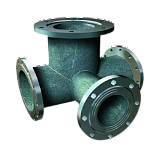 Тройник фланцевый с пожарной подставкой ТФПП 400х150